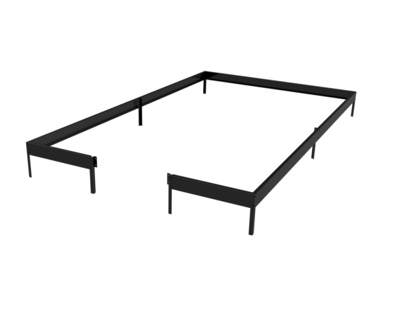 Stahlfundament für Gewächshaus Juliana Compakt 8,2m² schwarz